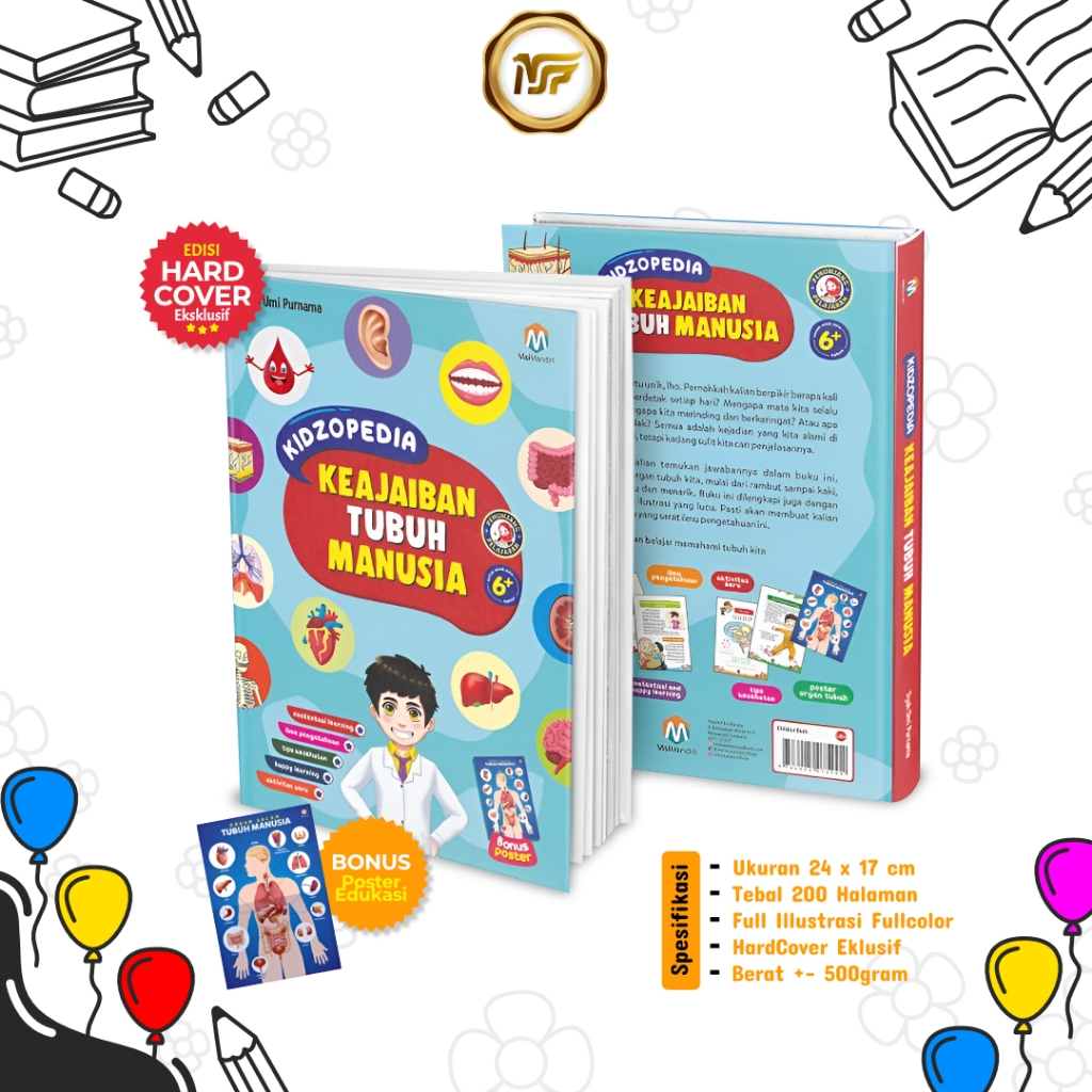 Kidzopedia Keajaiban Tubuh Manusia Ziyad Books Buku Ensiklopedia Anak SD SMP