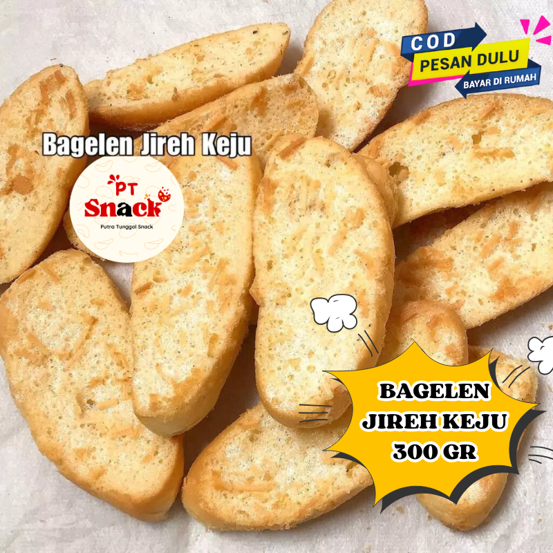 

Bagelen Jireh Keju Premium 300gr Roti Kering Keju Spesial