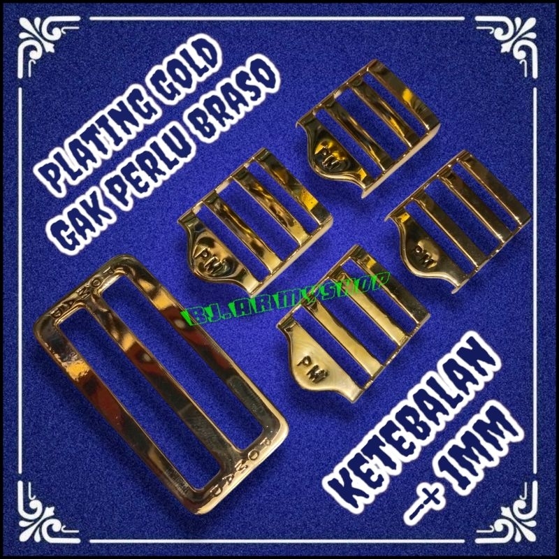 Ring Pdp Slempang Pm Pom Polisi Militer Kuningan Asli Plating Gold Gak Perlu Braso