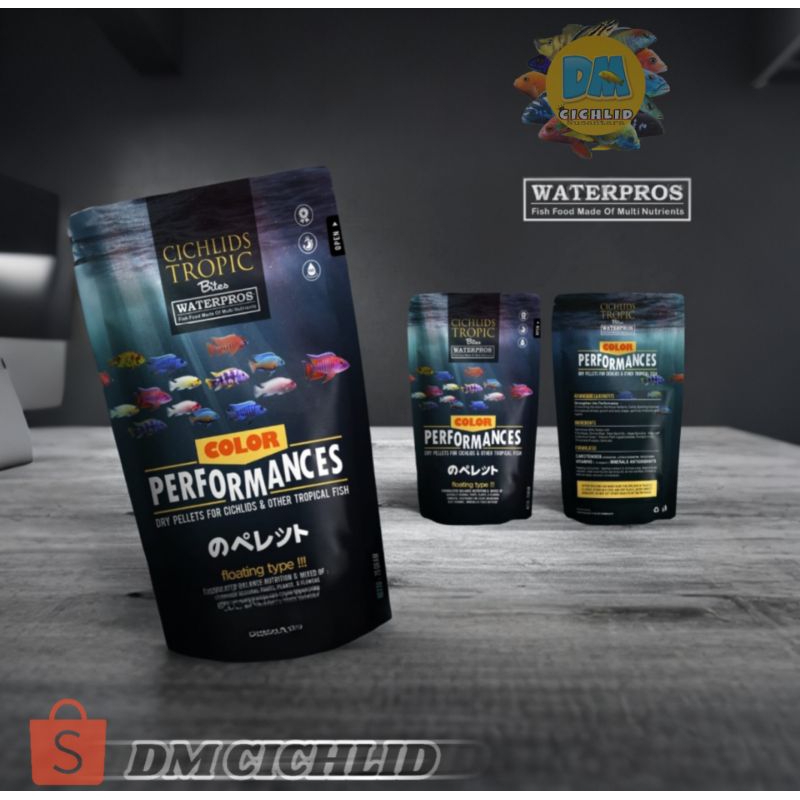 waterpros color performance pakan pelet cichlid