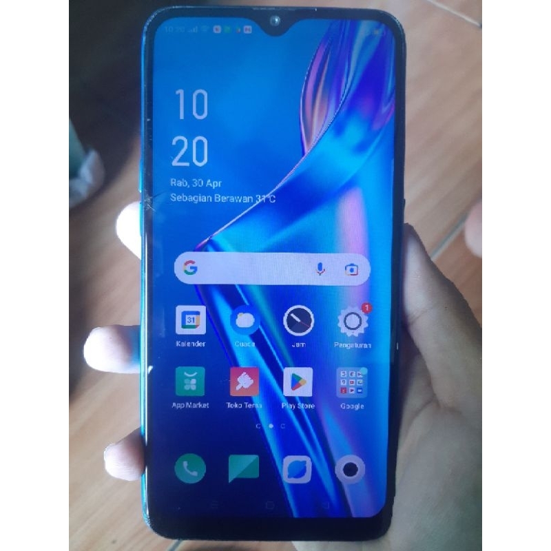 second batangan HP OPPO A12 CPH2083 Normal Tested Handphone bekas 3/32