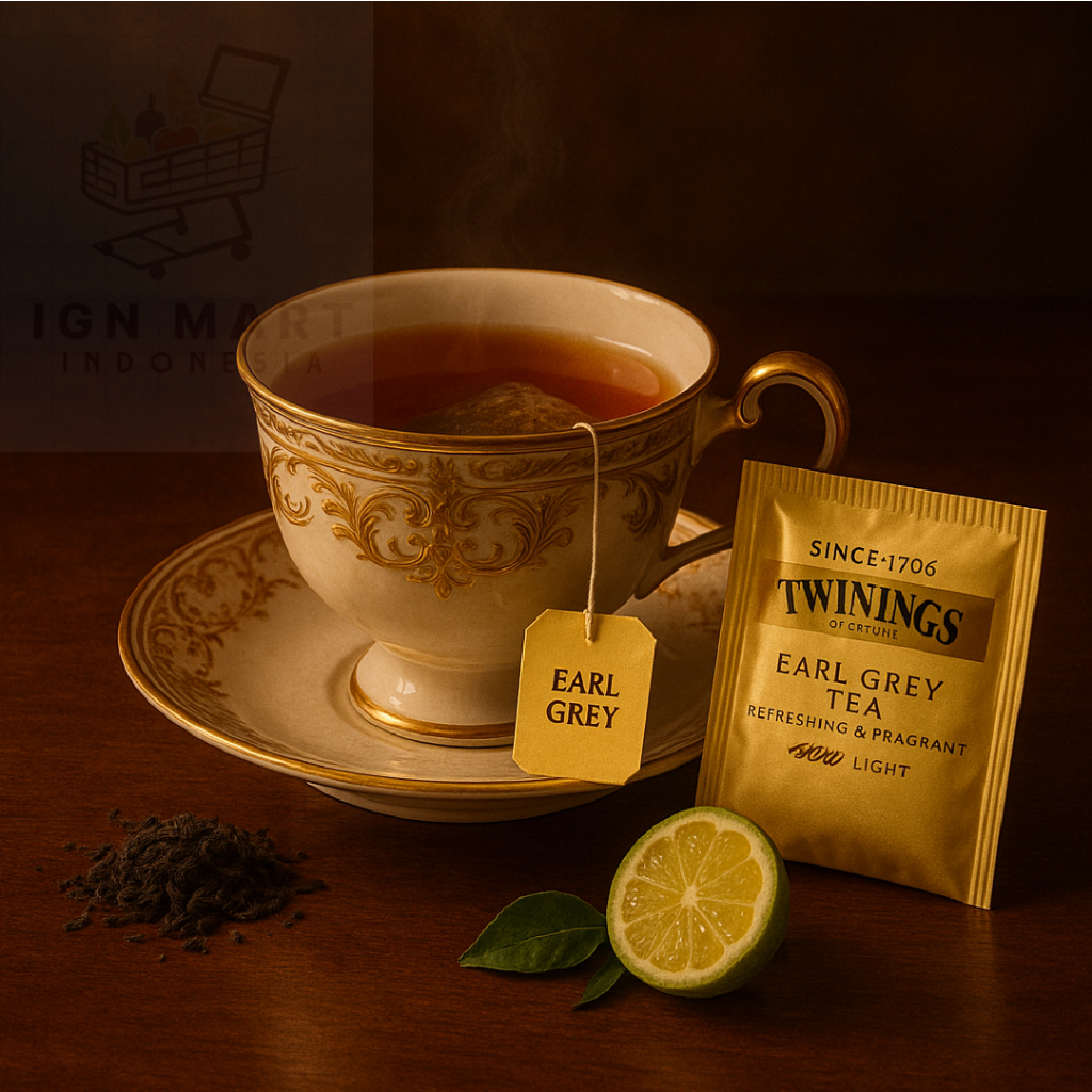 

Twinings Teh Hitam Celup Rasa Bergamot Earl Grey Tea 25x2gr