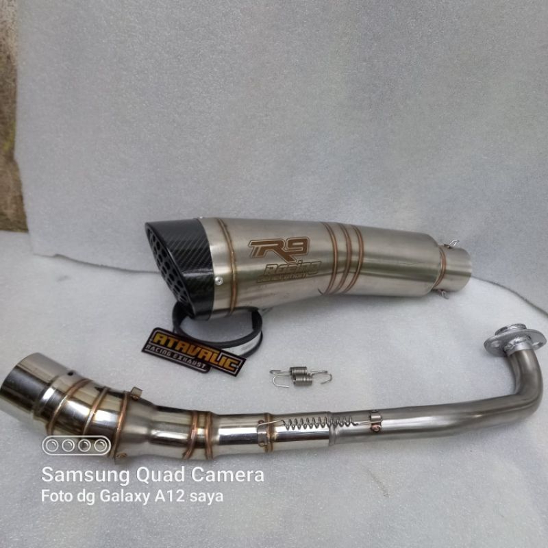 knalpot racing R9 H2 ss fullset Nmax X-Max lexi Aerox PCX ADV eksoz