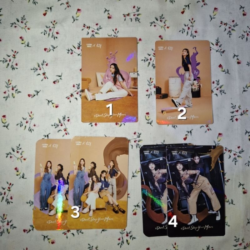 photocard official ultramilk itzy yuna yeji group chaeryeong ryujin