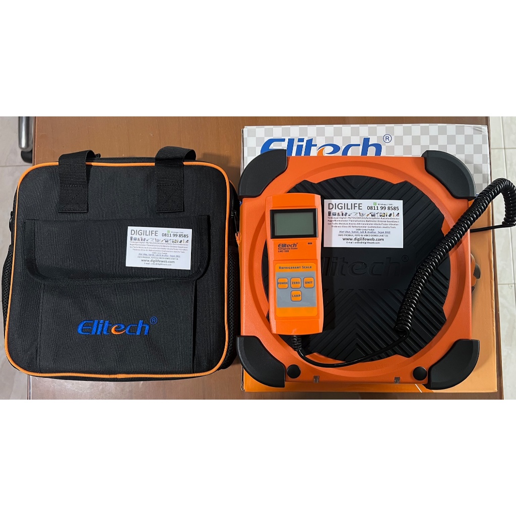 Refrigerant Scale Elitech LMC200 Timbangan Freon HVAC LMC-200 Charging Scales 220lbs Weight LMC 200 