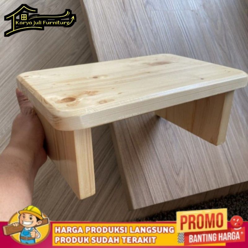Bangku Dingklik Kayu / Kursi Kecil / Kursi Jongkok / Bangku Kayu Serbaguna