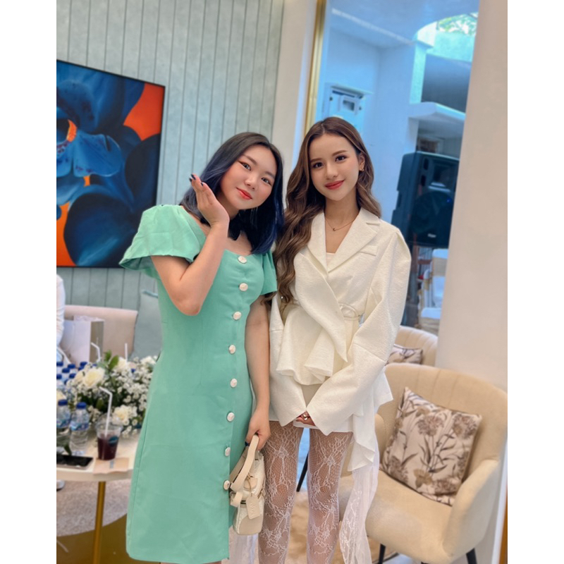 Preloved - Dress Sage Green Thailand Boutique