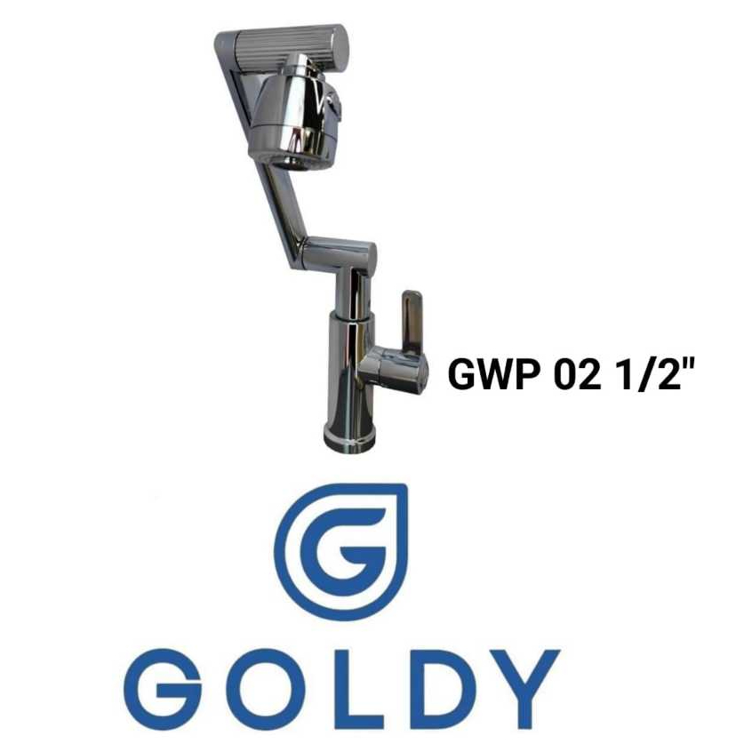 [ GOLDY ] Kran Wastafel / Kran Cuci Piring Lubang Bawah GWP 02 1/2"