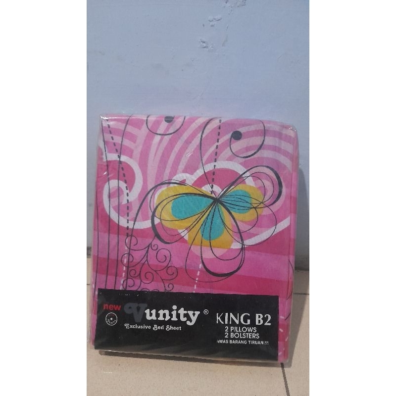 Sprei unity ukuran King B2 plus sarban sargul