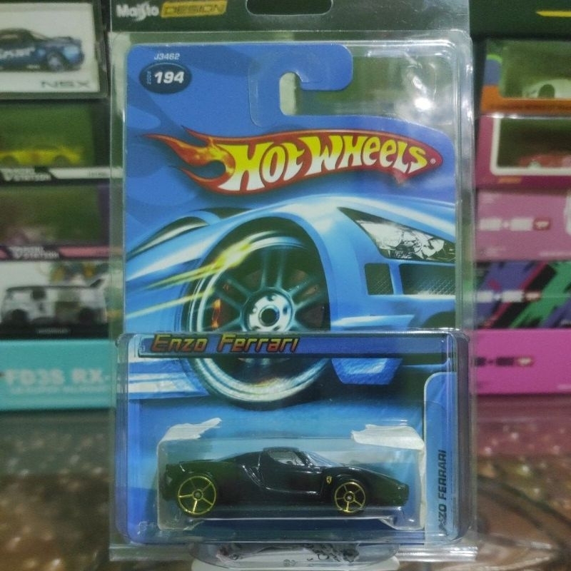 '2006' Hot wheels "Enzo Ferrari" Black (blue card) internasional card