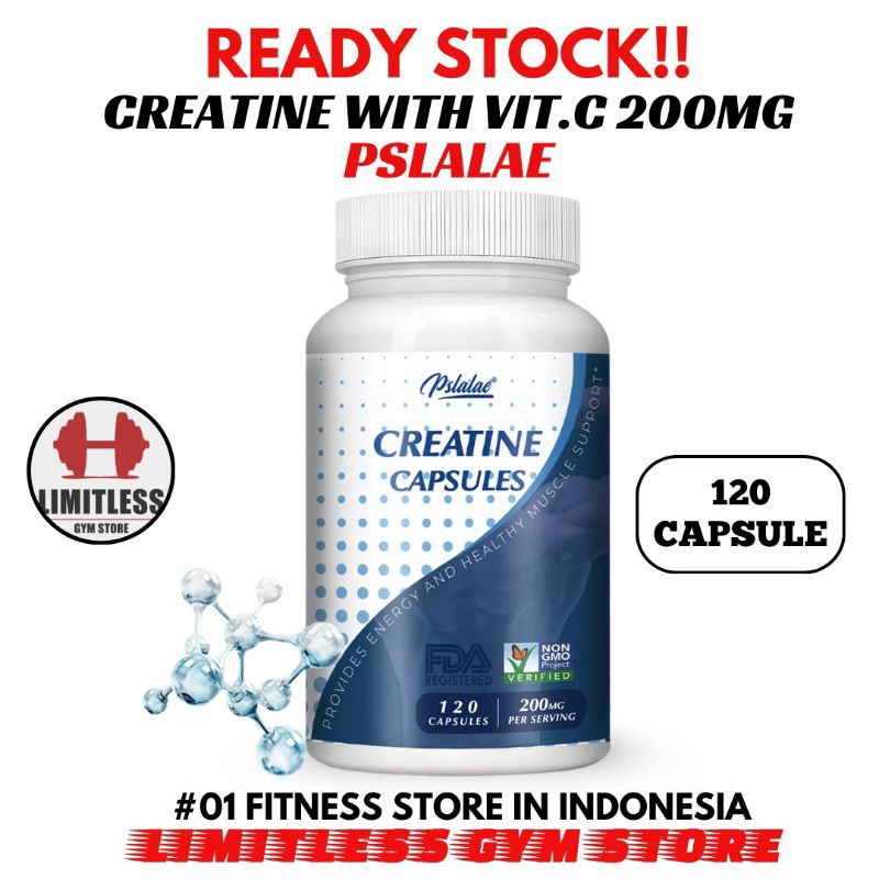 Pslalae USA Creatine Monohydrate 120 Kapsul
