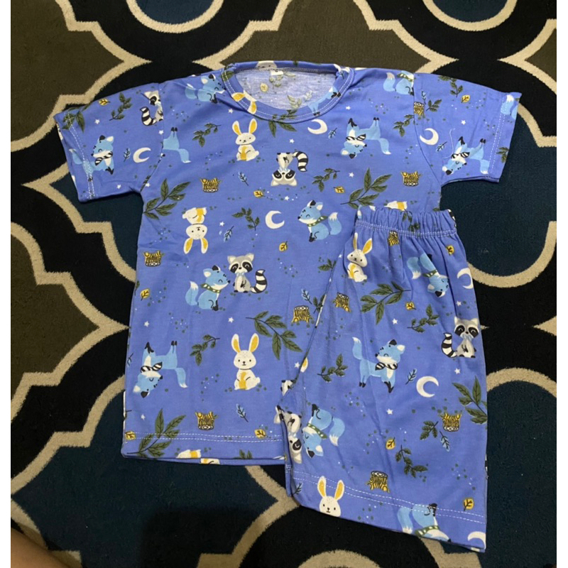 setelan pendek Anak Unisex bahan ori Momsgift/Velvet junior/Libby/Organik