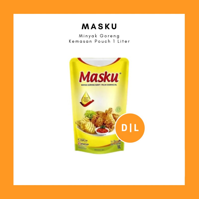 

MASKU MINYAK GORENG 1LITER / KEMASAN REFILL POUCH 1L