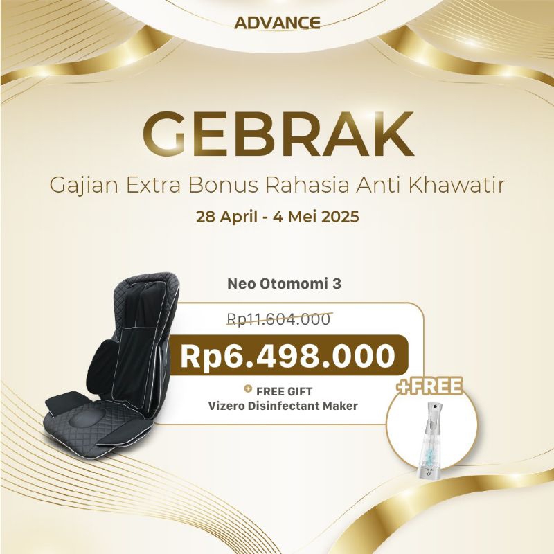 Alat pijat mobil Neo Otomomi 3 Advance|alat pijat portable advance