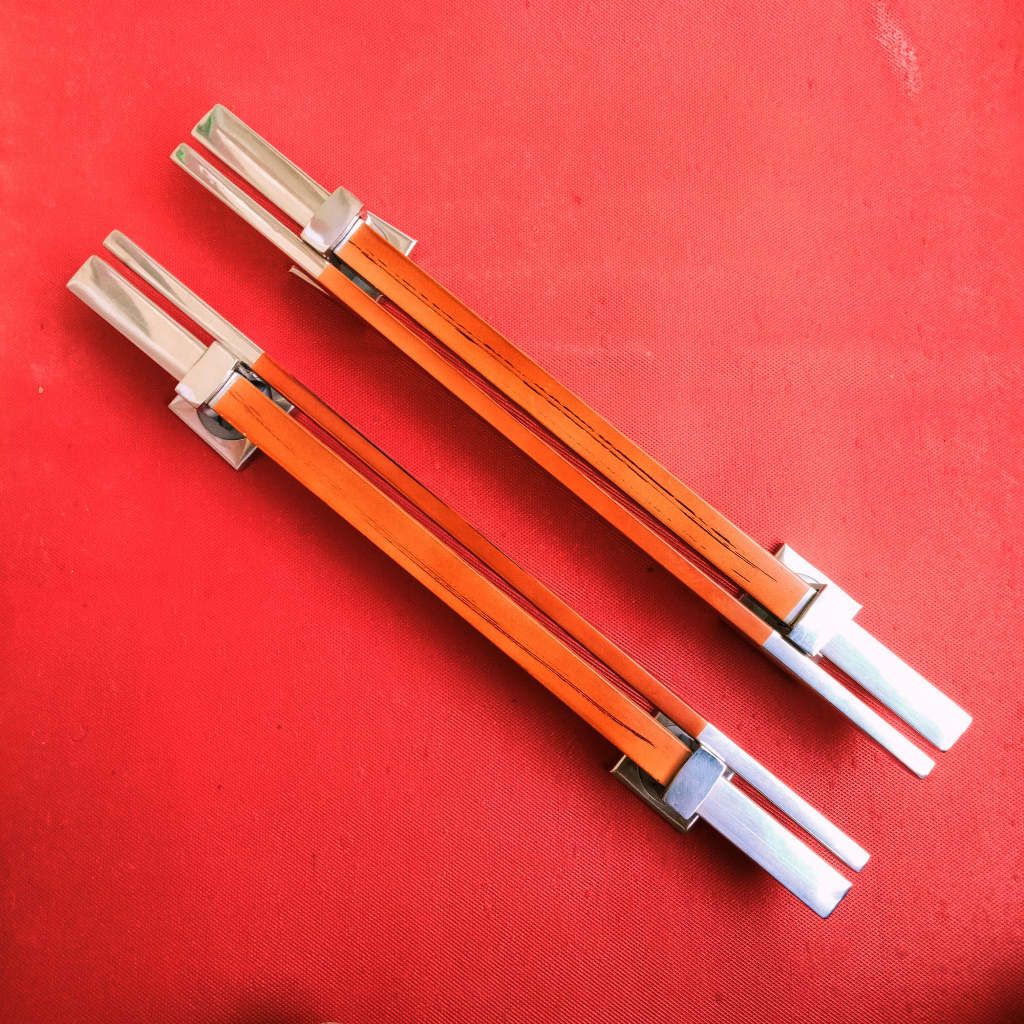 Handle Pintu twin/gagang pintu rumah motif kayu minimalis estetik CLMB