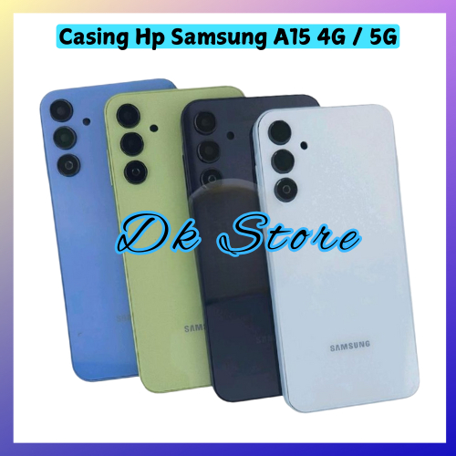 Cassing Hp SAMSUNG A15 4G 5G A155 Tulang Tengah Bezel Bazel Middle Frame Tutup Mesin Plus Backdoor