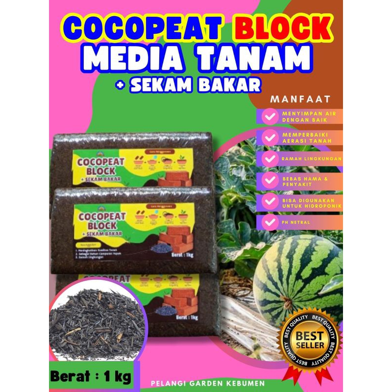 BEST SELLER  Cocopeat Block, Cocopeat Block 5Kg, Cocopeat Block 1Kg