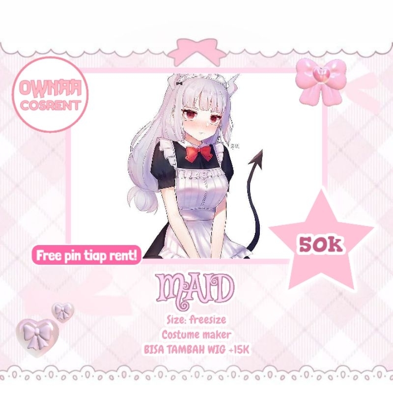 RENTAL COSPLAY MAID FREESIZE