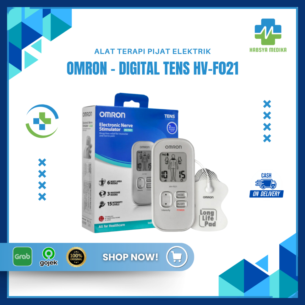 OMRON - Digital Tens HV-F021 | Alat Terapi Pijat Elektrik