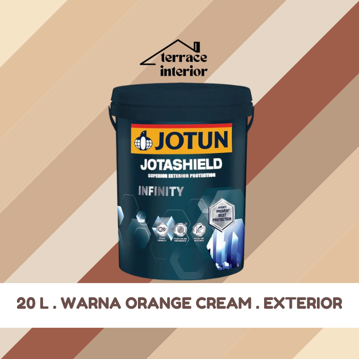 Cat Tembok Exterior Infinity Jotun warna Orange 20 L