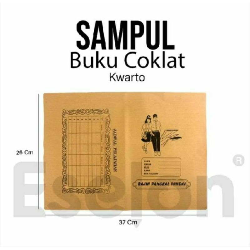 

SAMPUL BUKU COKLAT SAMPUL KRAF KWARTO BUKU TULIS 25LBR 1PACK TERMURAH
