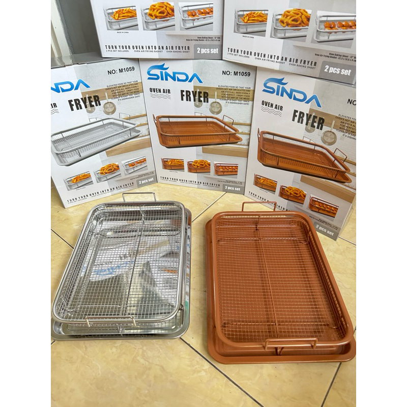 Peniris gorengan dan tatakan oven Crisper Tray
