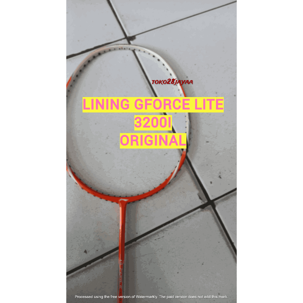 Raket LINING GFORCE LITE 3200i ORANGE ORIGINAL MURAH