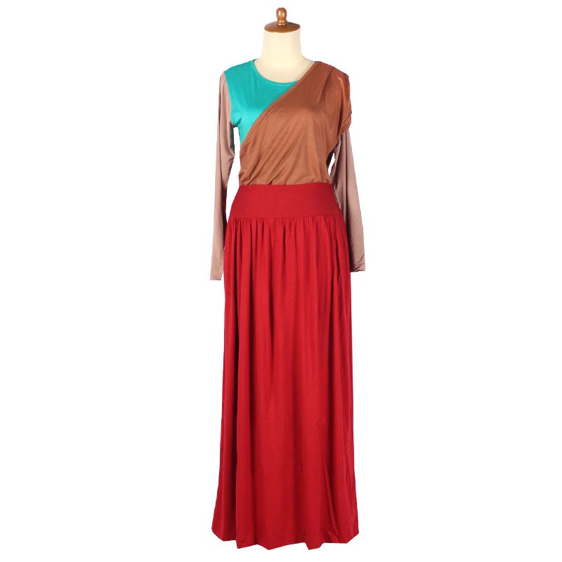 Iyesh 0022 Busana Baju Pakaian Fashion Muslim Wanita Set Atasan + Rok Bawahan Merlyn Lengan Panjang 