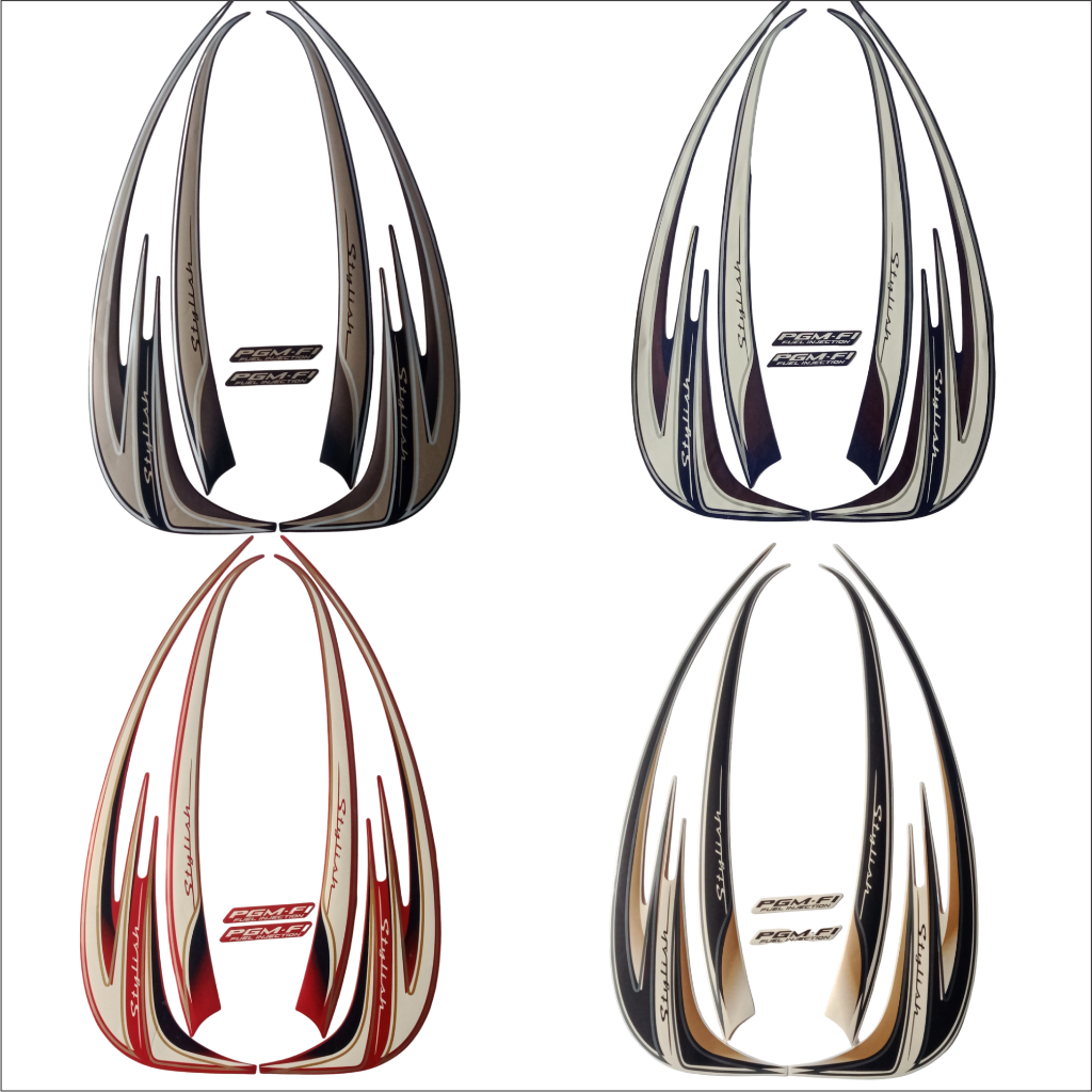 STIKER STRIPING LIS BODY MOTOR SCOOPY STAYLISH 2014 LIS BODY SCOOPY STAYLISH 2014 STANDAR