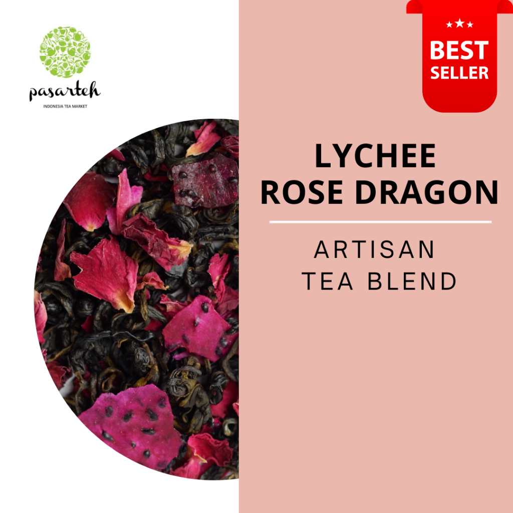 

[ pasarteh ] Lychee Rose Dragon | Lychee Tea | Tea Blend | Cold brew | Artisan Tea Blend I Ice Tea