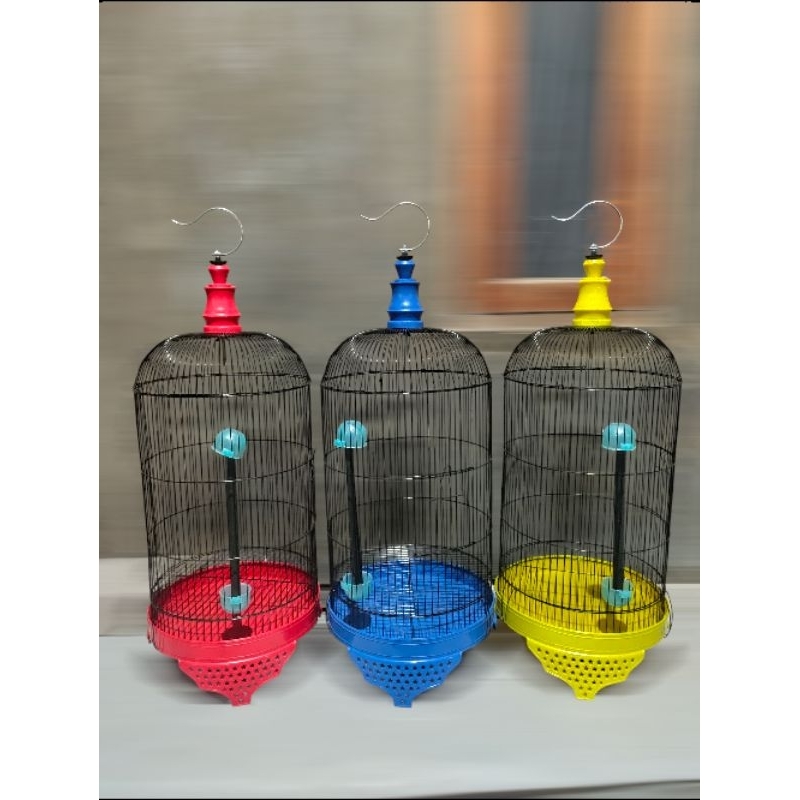 sangkar kapsul Lovebird. kapsul besi bulat tebok warna