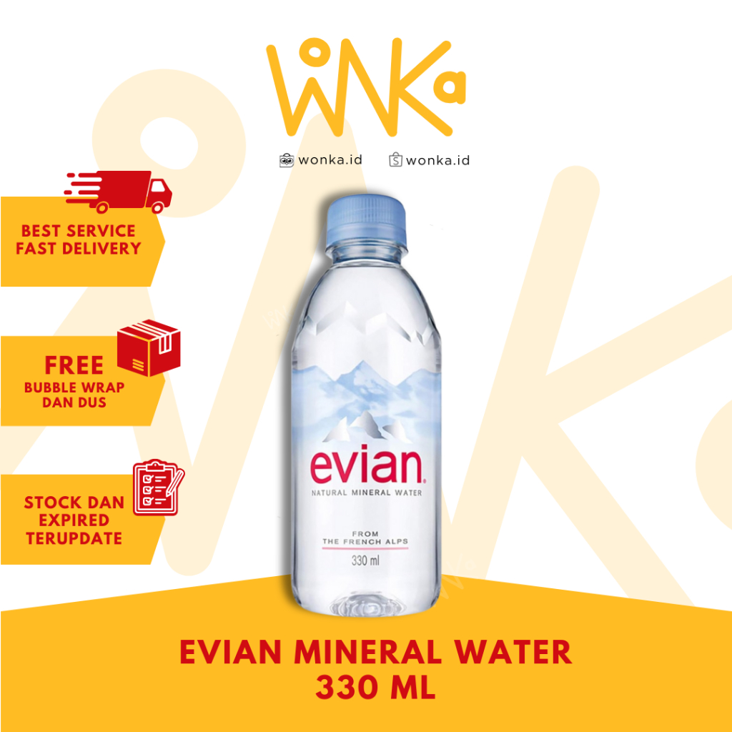 

Evian Natural Mineral Water Glass PET 330 ml