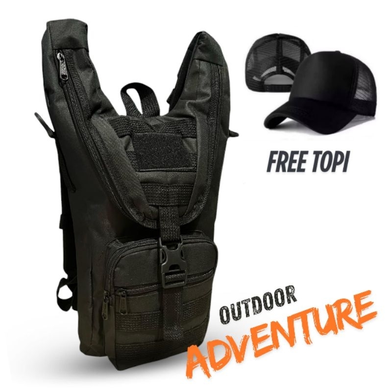 Tas Trail Adventure Motor Cross Tactical Pria Tas Ransel Sepeda Hydropack Ransel Kecil Pria Multifun