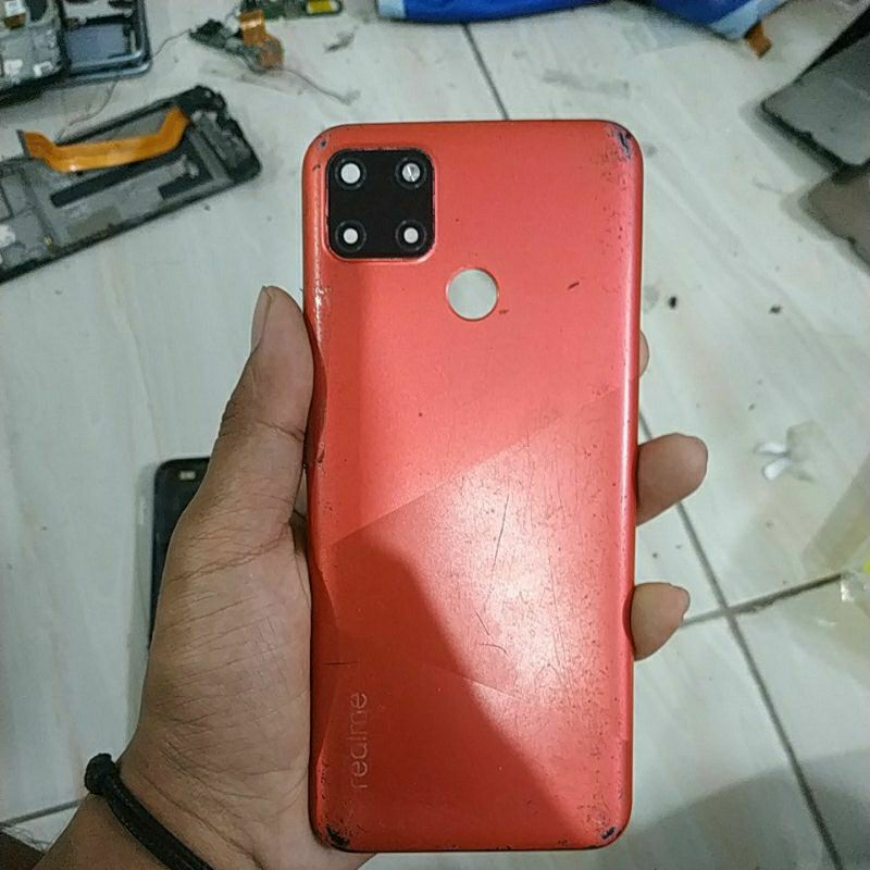 backdoor bekas ori realme c12 tombol lengkap sesuai gambar