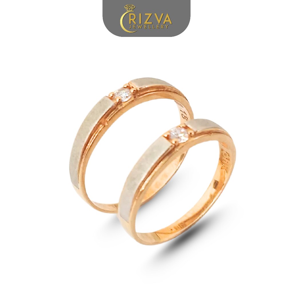 Wedding Ring Gold Kadar 8K Cincin Nikah dan Tunangan Toko Emas Rizva Jewellery