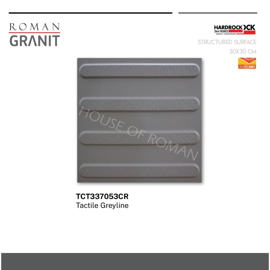 ROMAN GRANIT Tactile Greyline 30x30 TCT337053CR ROMAN GRANIT