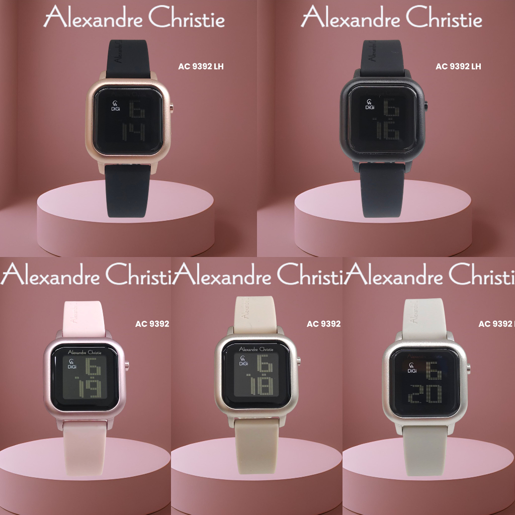 Jam Wanita Digital Alexandre Christie AC9392 AC 9392 Original Garansi Resmi Alexander Christie