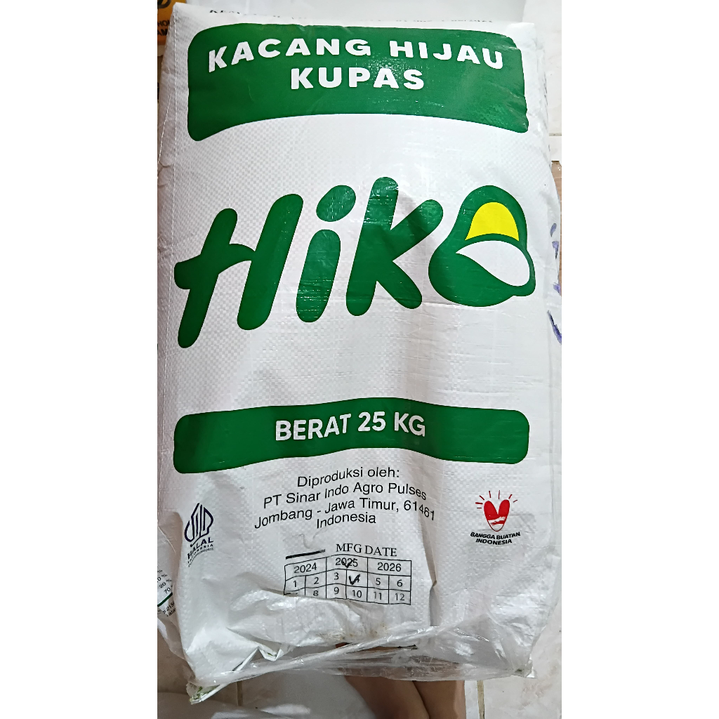 

Kacang Hijau Kupas (25 KG) / Peeled Mung Bean