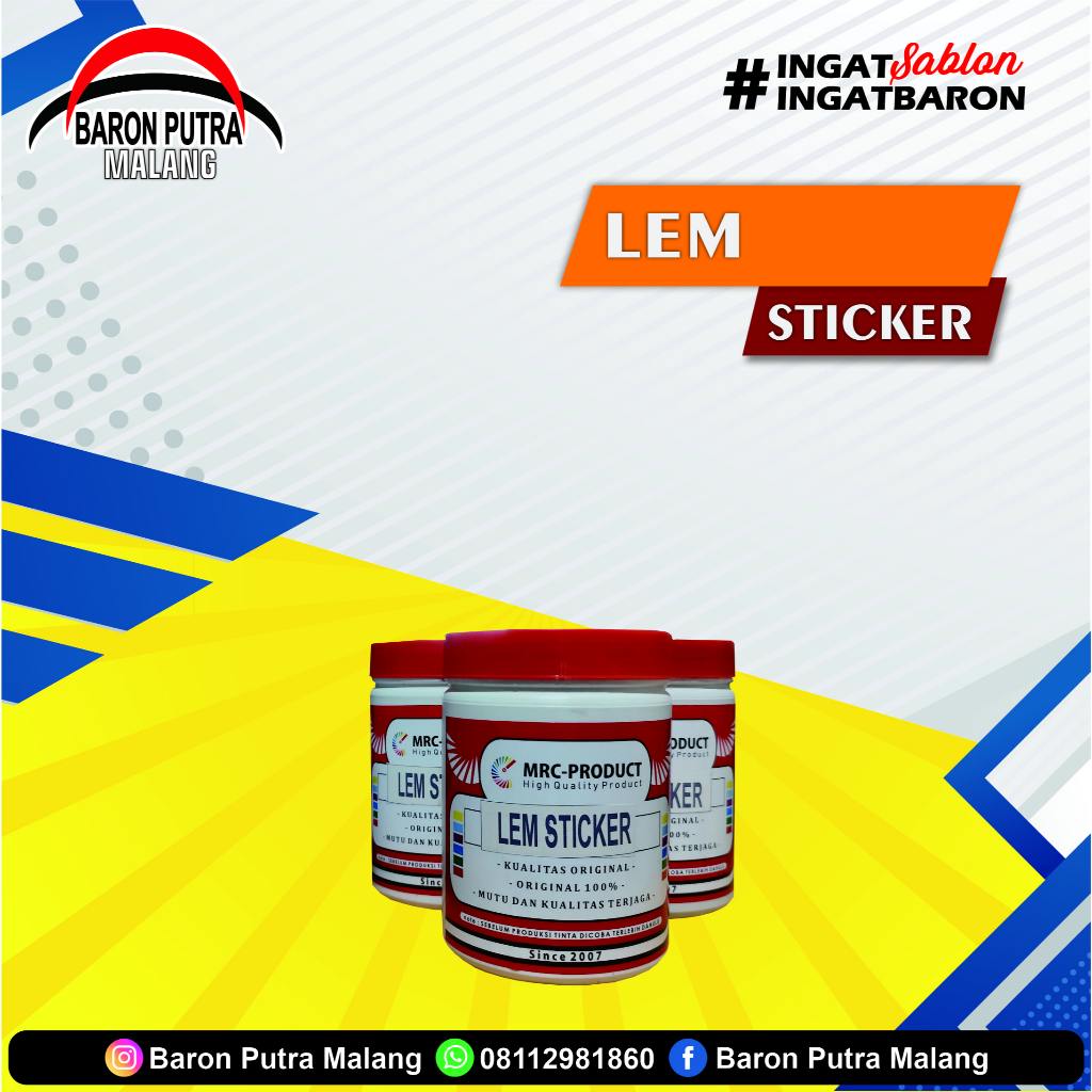 

LEM STICKER MEJA SABLON