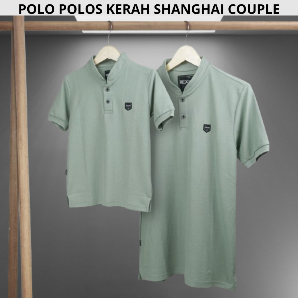 ZAHID STORE Polo Shirt Kerah Shanghai Couple Ayah dan Anak Laki Laki