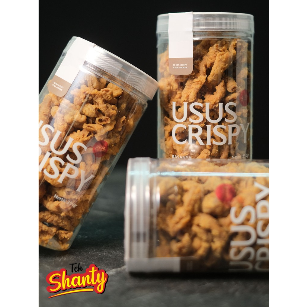 

Cemilan Viral Usus Ayam Crispy Extra Cabai Tabur made by Tehshanty