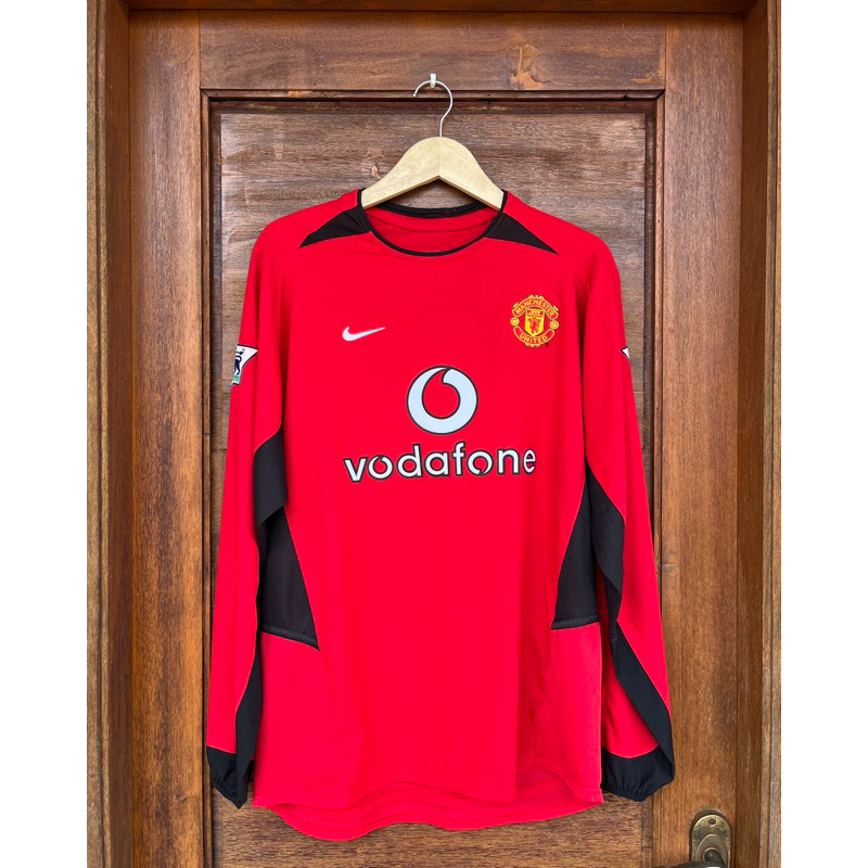 2002-04 MANCHESTER UNITED HOME LONG SLEEVE SHIRT