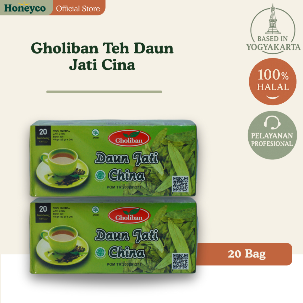 

Gholiban Teh Celup Daun Jati Cina