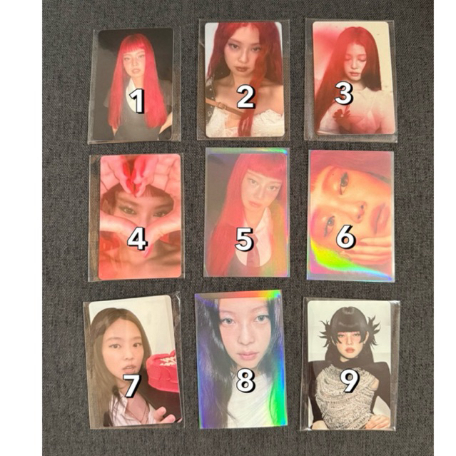 JENNIE RUBY PHOTOCARD MERCHENDISE ALBUM JAPAN POB