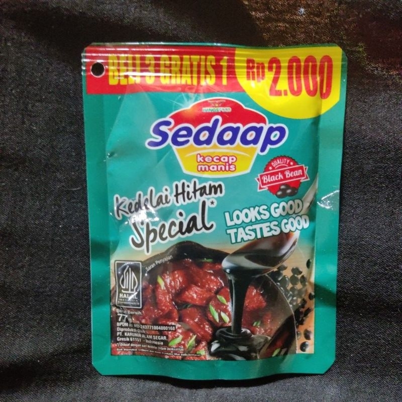 

Kecap Sedap Kecap Manis Kedelai Hitam Special 77gr