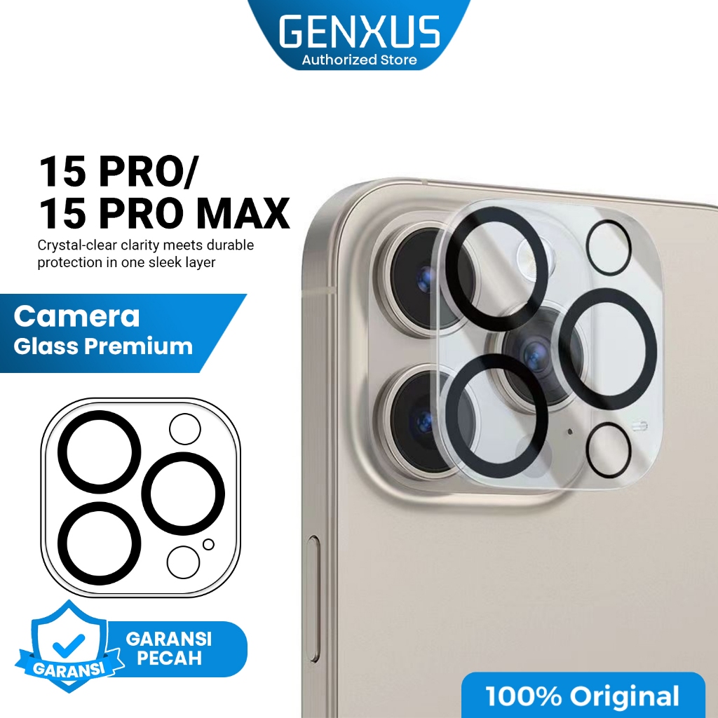 Genxus Camera Lens Clear Protector Camera Bening Tempered Glass Anti Gores Kamera For iPhone 17/16/1