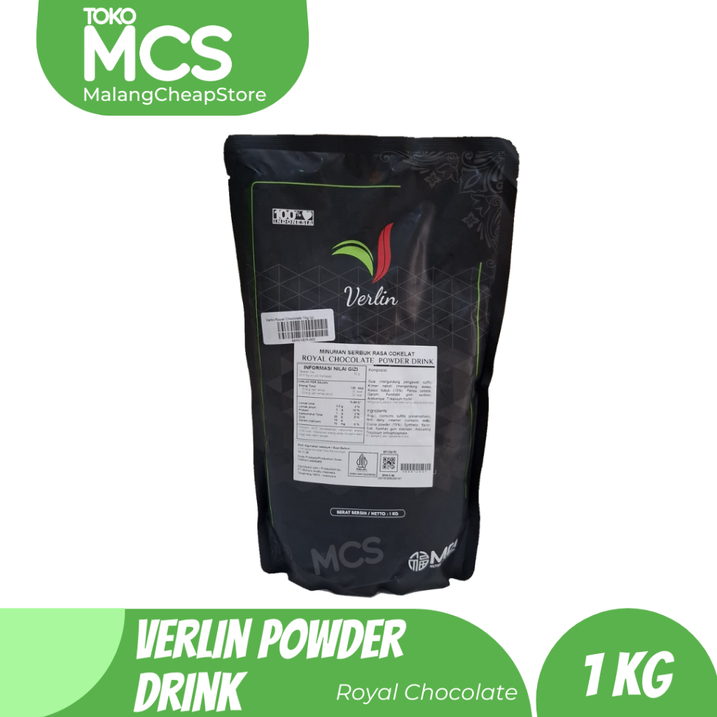 

VERLIN Bubuk Minuman rasa ROYAL CHOCOLATE / Verlin Bubble Drink 1kg