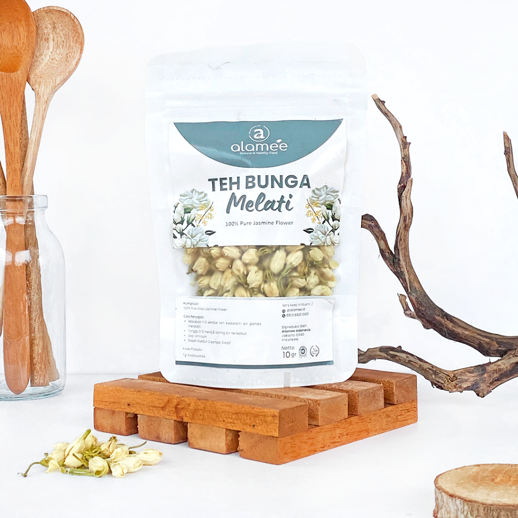 

ALAMEE Teh Bunga Melati Jasmine Tea Flower Melati Organik Jasmin Herbal Kering Alami Organic 10gr