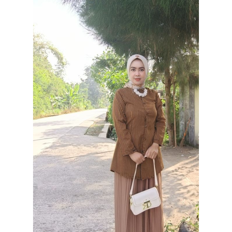 Tunik Lurik terlaris#Atasan tunik wanita#atasan lurik elegan