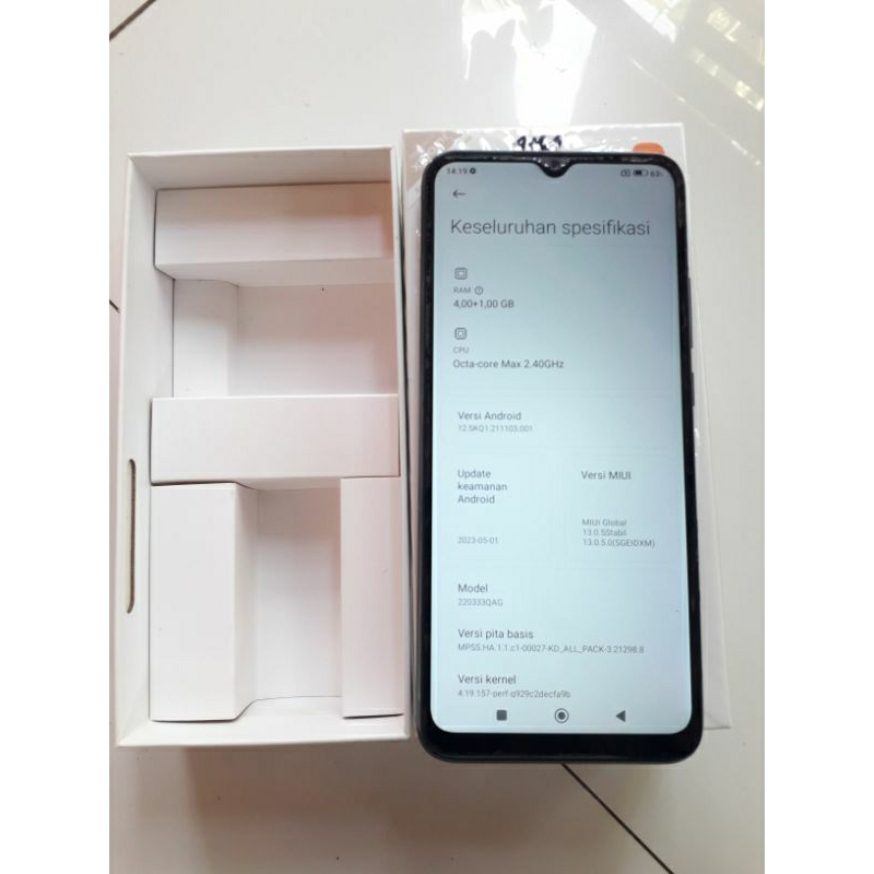 xiaomi redmi 10c 4/64 lengkap dengan Dus bekas garansi Nasional ( Second )